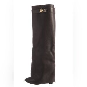 Givenchy Shark Boots - Chocolate Brown - Leather - US 7.5